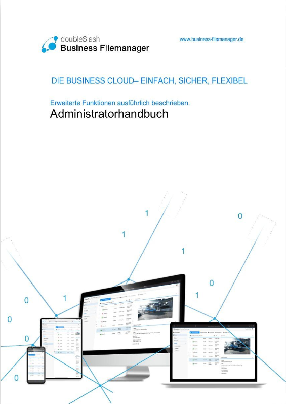 Administratorhandbuch des doubleSlash Business Filemanager zur Business Cloud