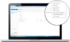 Die Business Cloud calvaDrive bietet vielseitige Funktionen, um sichere und Dateikommunikation einfach in Ihr Unternehmen zu integrieren.