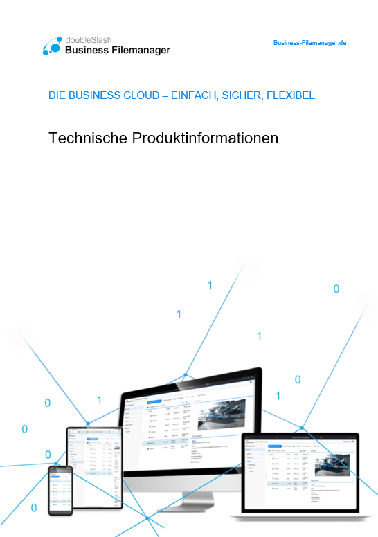 Dokumentation der technischen Voraussetzungen für den optimalen Betrieb des doubleSlash Business Filemanager