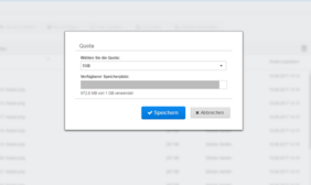 Uploadgrenze für bestimmte Ordner setzen