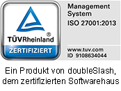 doubleSlash ist ISO27001 zertifizert