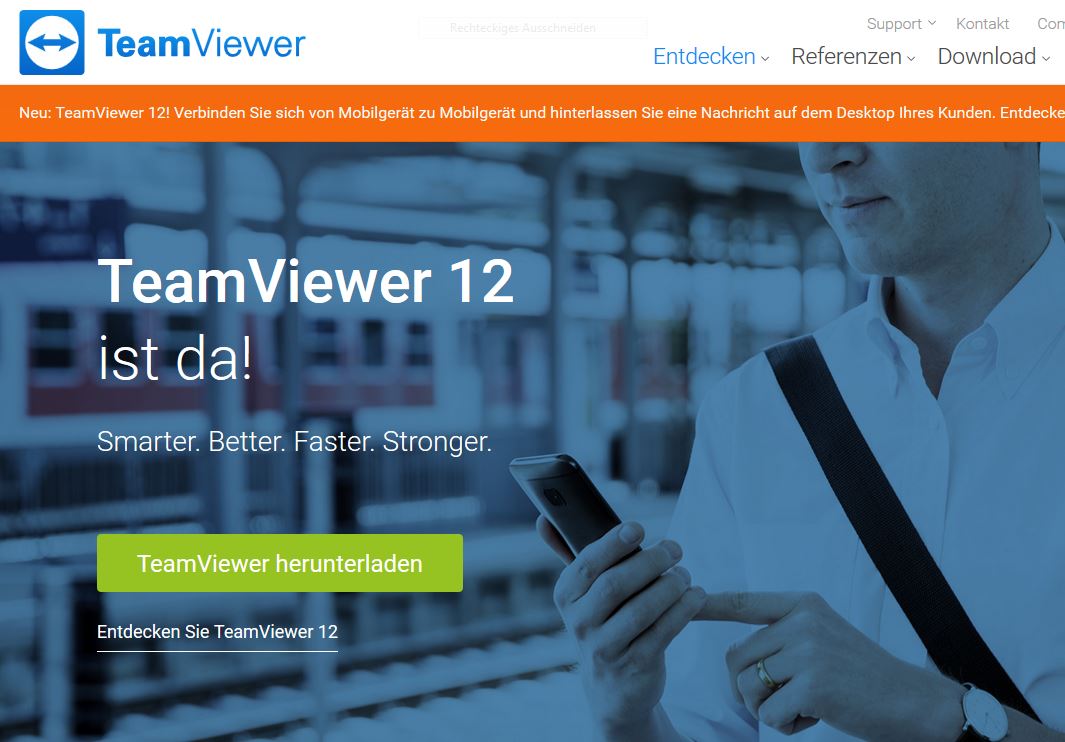 doubleSlash Business Filemanager: Downloadscreen Teamviewer