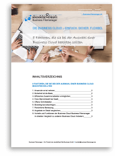 Whitepaper: 8 Faktoren, die Sie bei der Auswahl einer Business Cloud beachten sollten