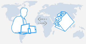 Große Dateien empfangen - jederzeit mit calvaDrive Große Dateien empfangen und überall dabei haben