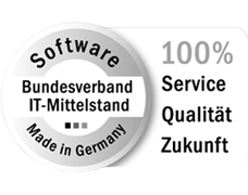IT Mittelstand Siegel doubleSlash Business Filemanager ist ausgezeichnet vom Bundesverband IT-Mittelstand, Software Made in Germany, 100% Service Qualität Zukunft