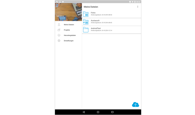 doubleSlash Business Filemanager: Benutzeroberfläche Android