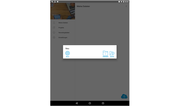 doubleSlash Business Filemanager: Benutzeroberfläche Android