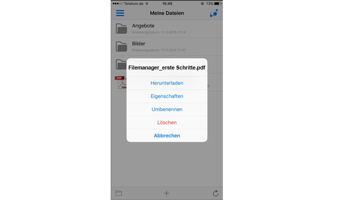 doubleSlash Business Filemanager iOS App Screen download