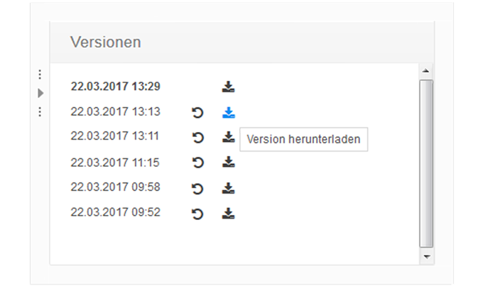 Früheres Dokument herunterladen