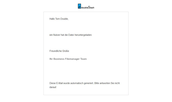 E-Mail Benachrichtigung Alert bei erfolgtem Up- / Download